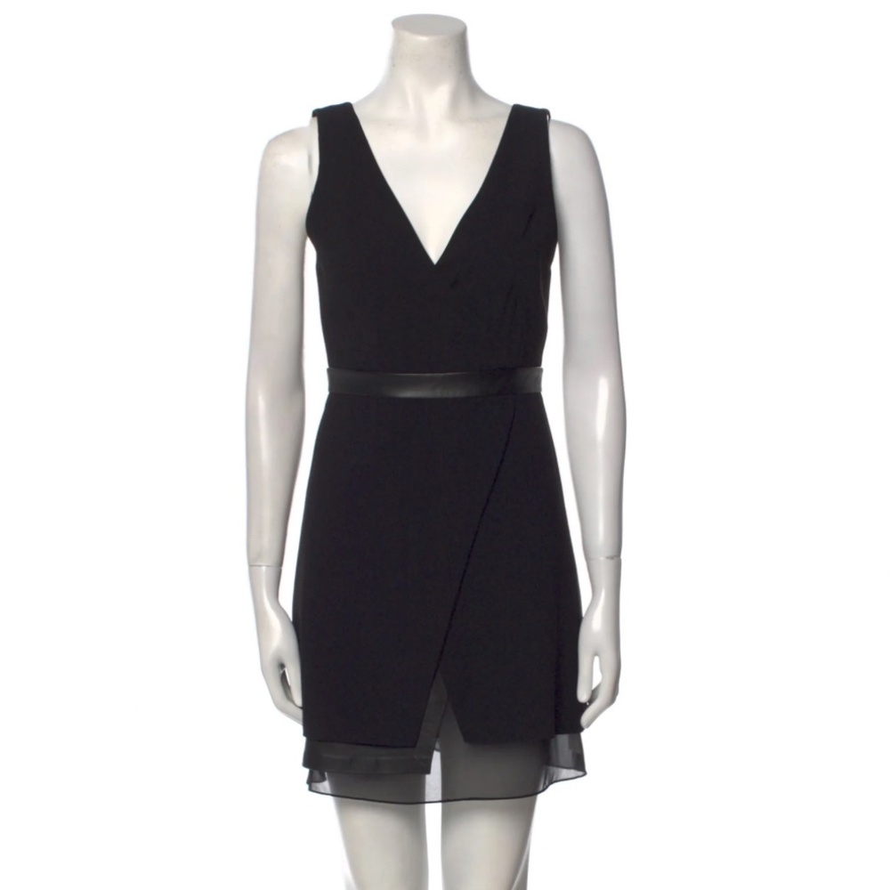 Alice + Olivia Leather Mini Dress